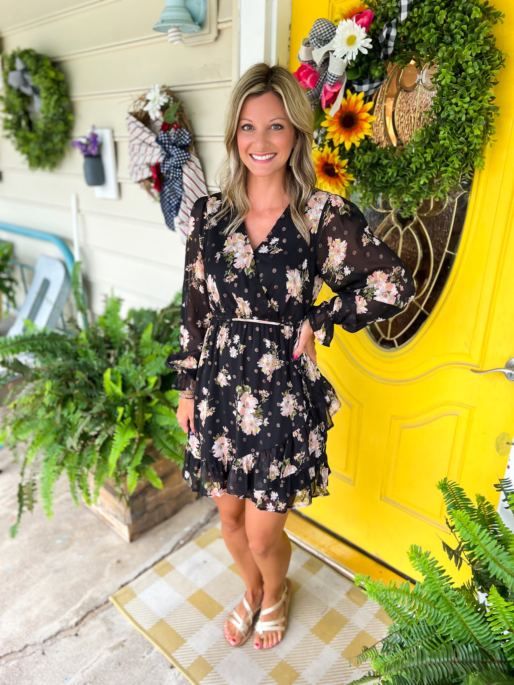 Black Floral Dress