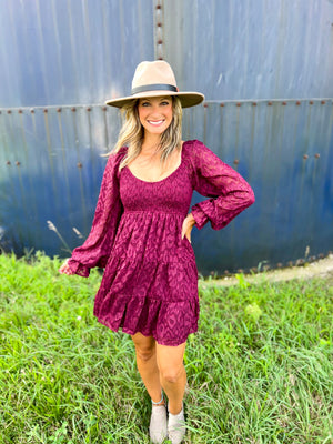 Burgundy Dress