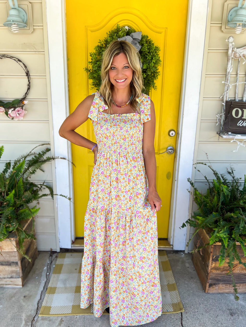 Summer Sunshine Floral Maxi