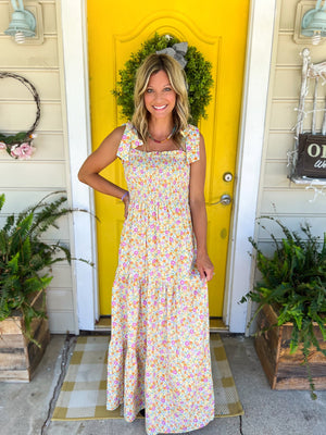 Summer Sunshine Floral Maxi