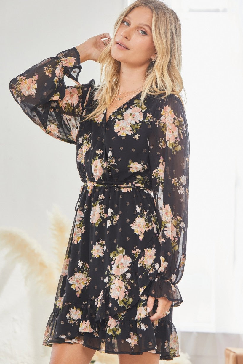 Black Floral Dress