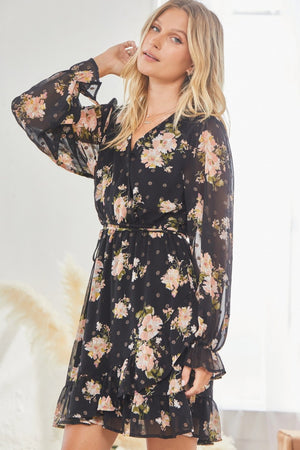 Black Floral Dress
