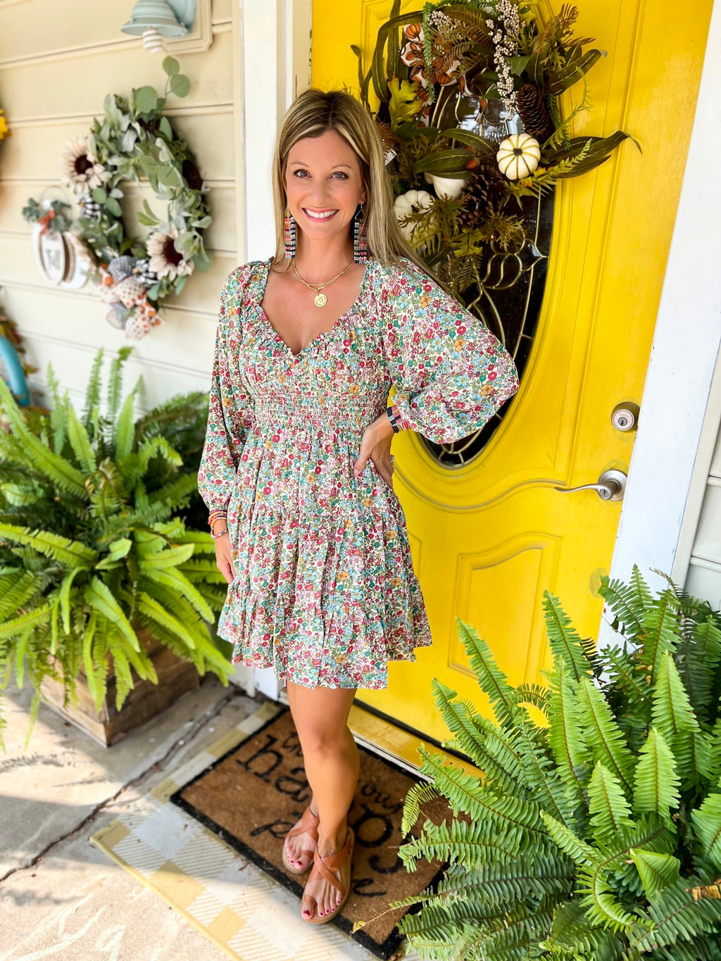 Little Miss Prairie Dress- Cream
